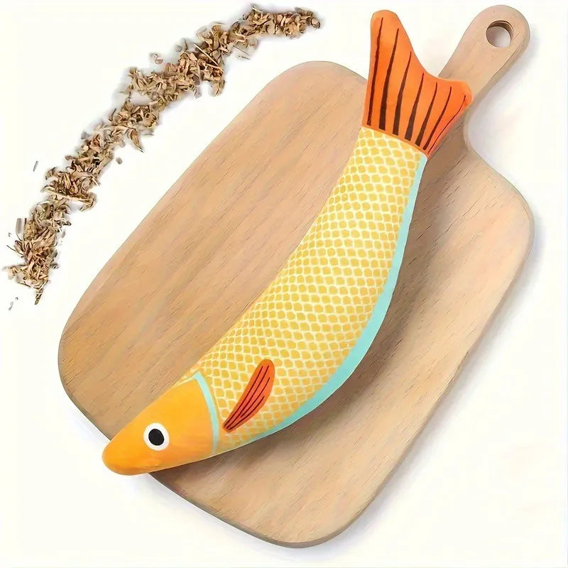 Cat Toy 3D Simulation Fish Catnip Toys Interactive Plush Kitten Cat