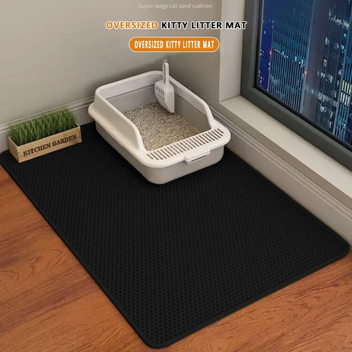 Large Size Cat Litter Mat Double Layer Waterproof Pet Litter Box Mat