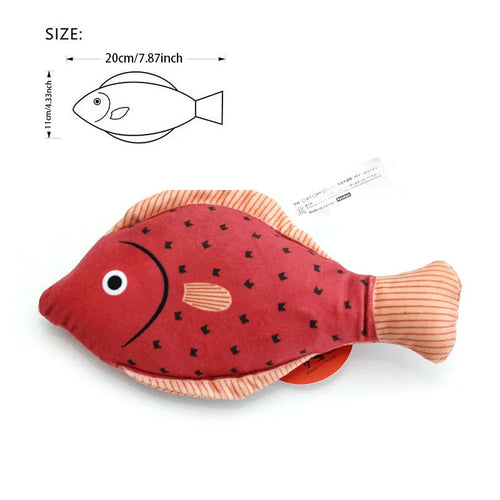 Cat Toy 3D Simulation Fish Catnip Toys Interactive Plush Kitten Cat