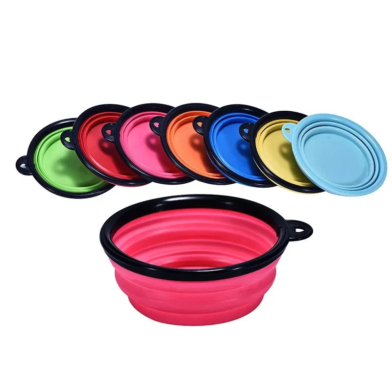 350mL Pet Folding Bowl Dog Supplies Outdoor Travel Portable Bowl