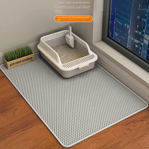 Large Size Cat Litter Mat Double Layer Waterproof Pet Litter Box Mat